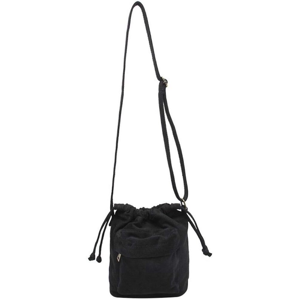 Compact Canvas Bucket Crossbody Purse - Stylish And Practical For Every Occasion